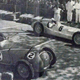 René Dreyfus in the No. 2 Bugatti lined up at the start of the Pau Grand Prix next to Rudolf Caracciola.